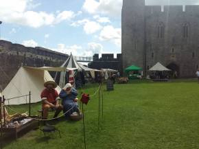 Garrison encampment plus various traders in castle Inner Ward