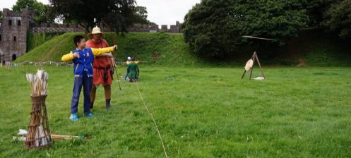Members of the public try have-a-go archery