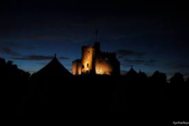 Cardiff Castle Normal Keep at night